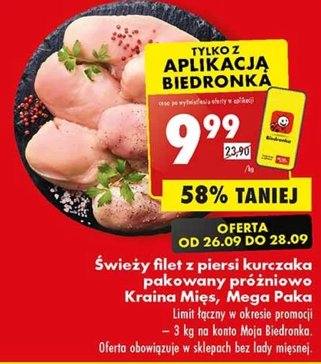 Filet z piersi kurczaka Kraina Mięs