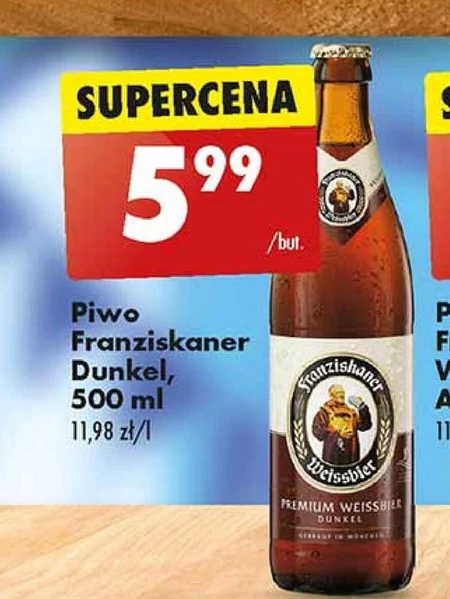 Franziskaner Weissbier Piwo pszeniczne ciemne 0,5 l