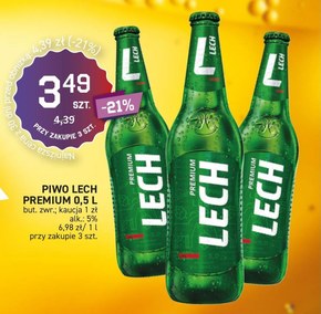 Lech Premium Piwo jasne 500 ml niska cena