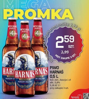 Harnaś Piwo jasne pełne 500 ml niska cena