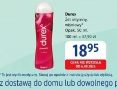 Durex Wyrób medyczny żel intymny wiśniowy 50 ml