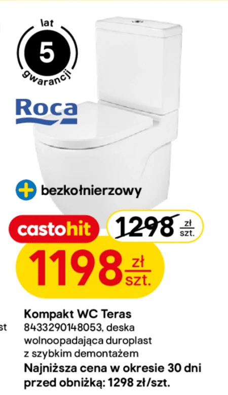 Kompakt wc Roca