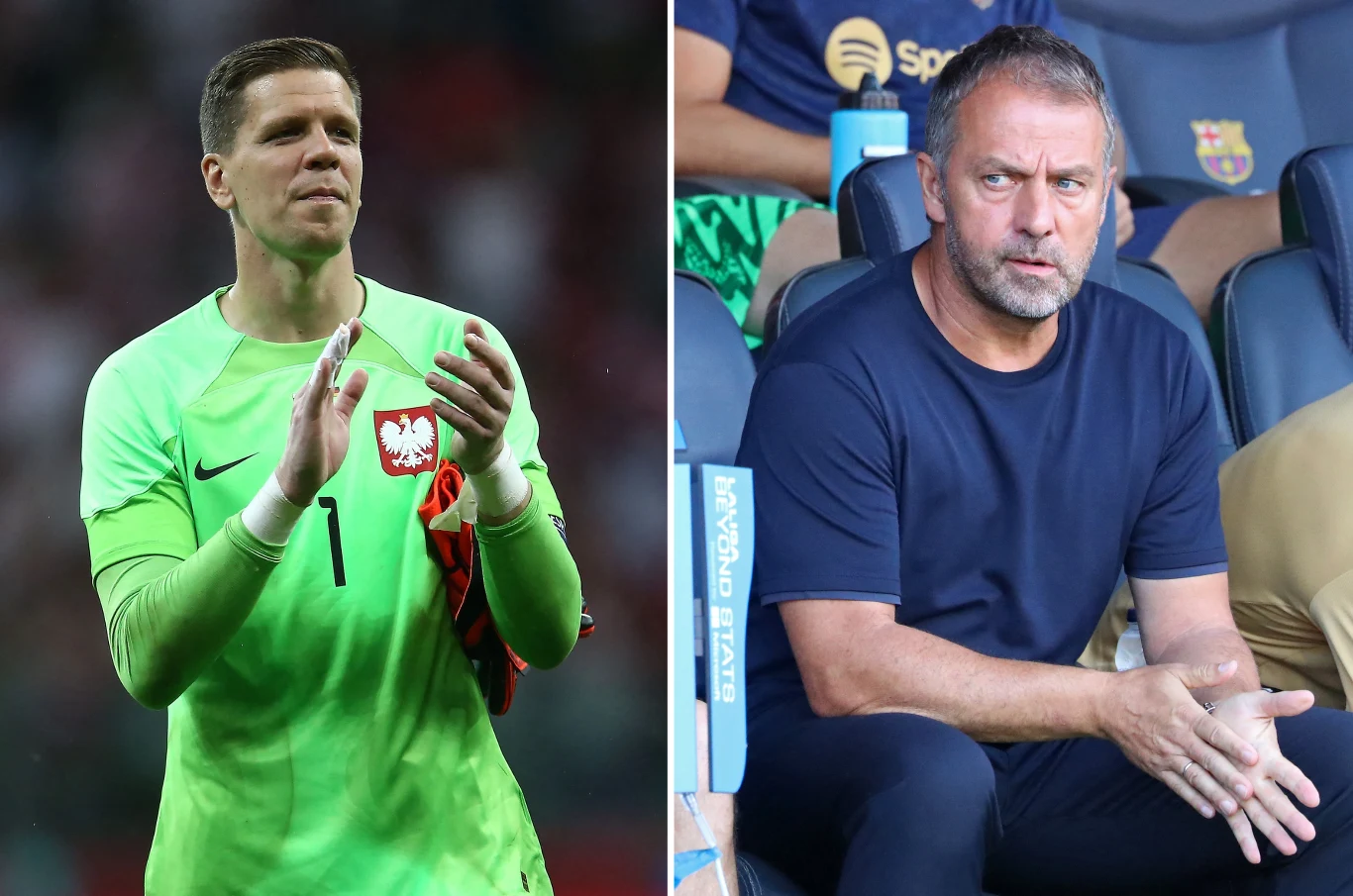 Wojciech Szczęsny i Hansi Flick