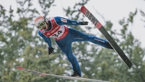 Paweł Wąsek podczas zawodów Letniego Grand Prix