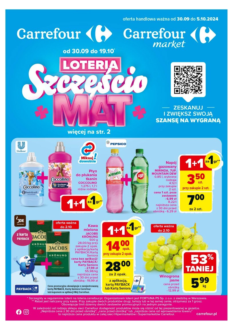 Gazetka: Loteria Szcęściomat! - Carrefour - strona 1