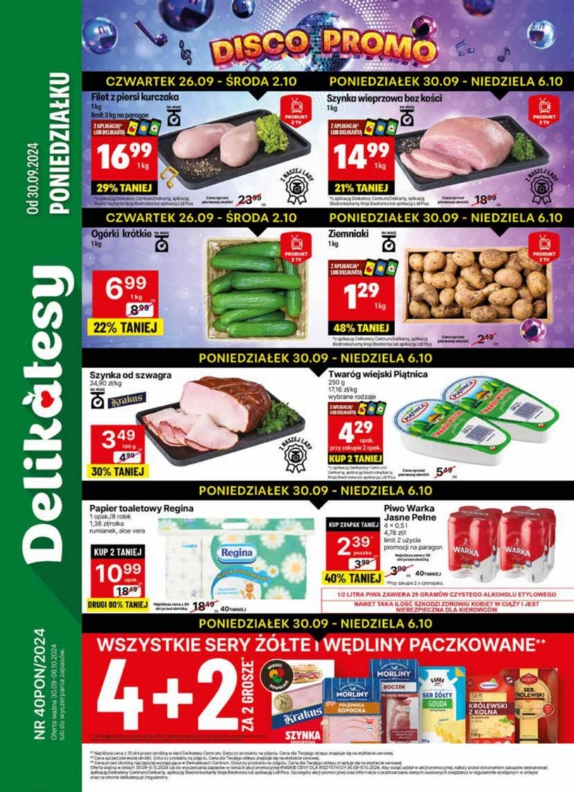 Gazetka: Disco Promo: tańcz do rytmu niskich cen – Delikatesy Centrum - strona 1