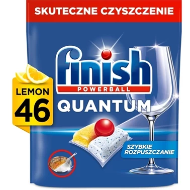 Finish Quantum Lemon Kapsułki do mycia naczyń w zmywarce 478,4 g (46 sztuk) - 0