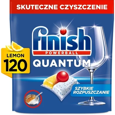 Finish Quantum Lemon Kapsułki do mycia naczyń w zmywarce 1248 g (120 sztuk) - 1