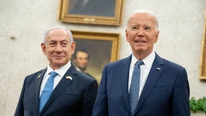 Joe Biden w trakcie spotkania z Binjaminem Netanjahu w Białym Domu