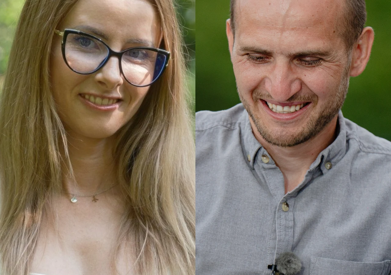 Rafał z "Rolnik szuka żony" i jego kandydatka Magdalena Rafał z "Rolnik szuka żony" i jego kandydatka Magdalena