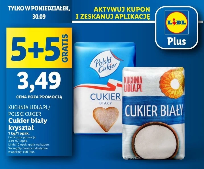 Promocja na cukier w Lidlu 