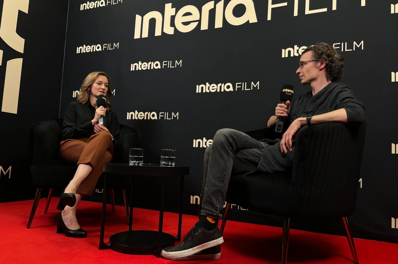 Studio festiwalowe Interii w Gdyni - Patrycja Wanat i Jakub Izdebski