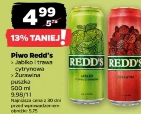Redd's Piwo smak żurawiny 500 ml