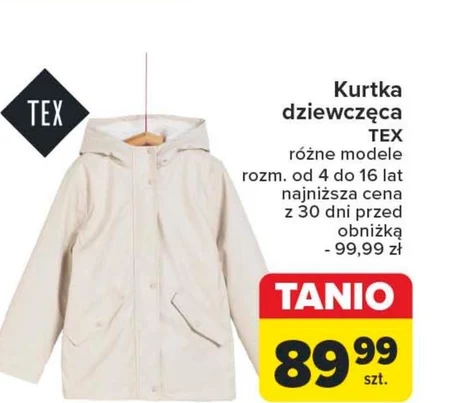 Kurtka dziewczęca TEX