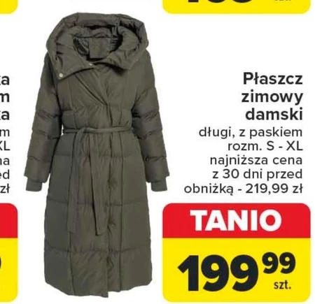 Płaszcz zimowy damski S!