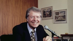 Jimmy Carter w trakcie kampanii wyborczej w 1976 roku