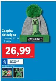 Czapka dziecięca Minecraft