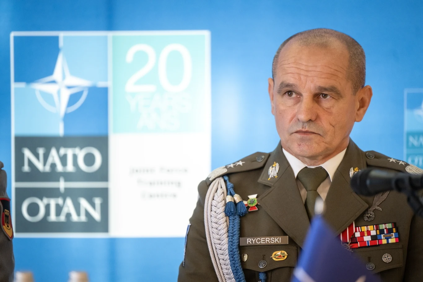 Generał dywizji Bogdan Rycerski podczas konferencji Generał dywizji Bogdan Rycerski podczas konferencji