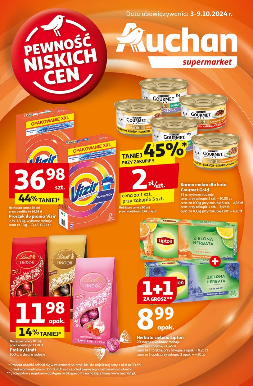 Gazetka promocyjna Auchan Supermarket - ważna od 03. 10. 2024 do 09. 10. 2024