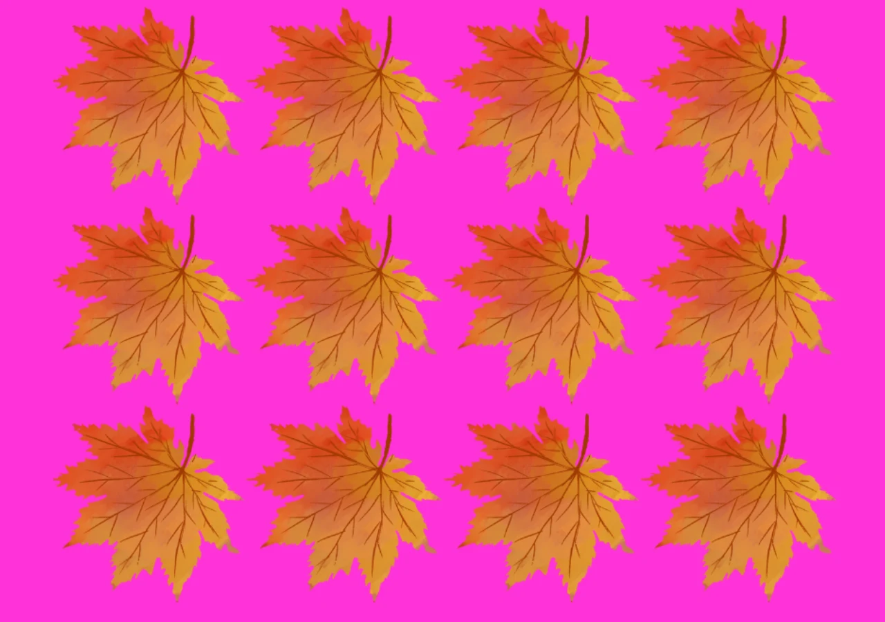 Test na spostrzegawczość. Jesienny liść Test na spostrzegawczość. Jesienny liść