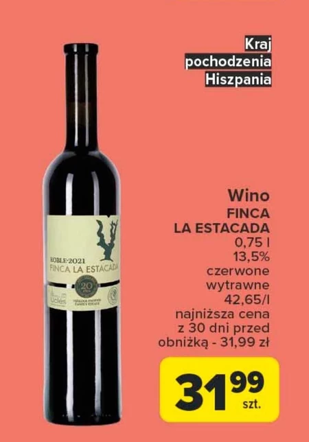 Wino wytrawne Finca La Estacada