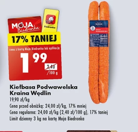 Kiełbasa podwawelska Kraina Wędlin