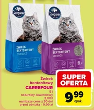 Żwirek bentonitowy Carrefour