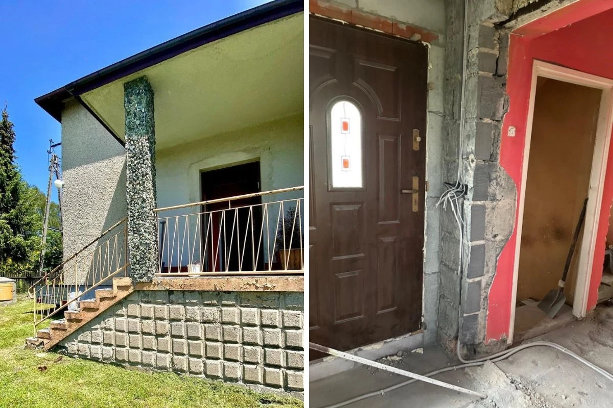 Czasem z pierwotnej wersji domu zostaje tylko skorupa. Na zdjęciach, remont domu Klaudii 