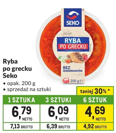 SEKO Ryba śledź po grecku 200 g