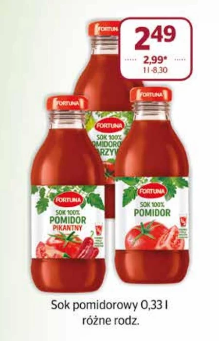 Fortuna Sok 100% pomidorowo warzywny 300 ml