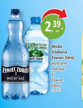 Żywiec Zdrój Mocny Gaz Woda źródlana 1 l niska cena