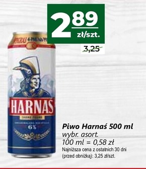 Harnaś Piwo jasne pełne 500 ml niska cena