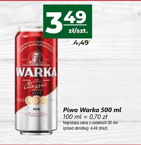 Warka Classic Piwo jasne 500 ml niska cena