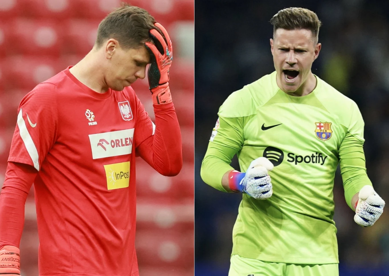Wojciech Szczęsny i Marc-Andre ter Stegen - fot. Christian Charisius Wojciech Szczęsny i Marc-Andre ter Stegen - fot. Christian Charisius