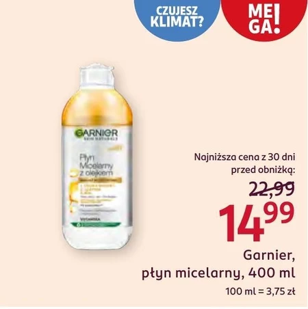 Garnier Skin Naturals Płyn micelarny z olejkiem 400 ml