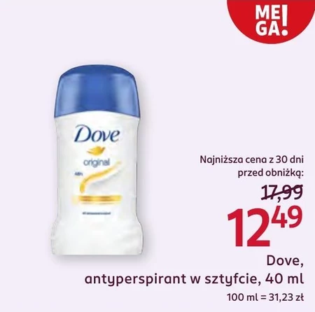 Dove Original Antyperspirant w sztyfcie 40 ml
