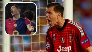 FC Barcelona. Robert Lewandowski i Wojciech Szczęsny