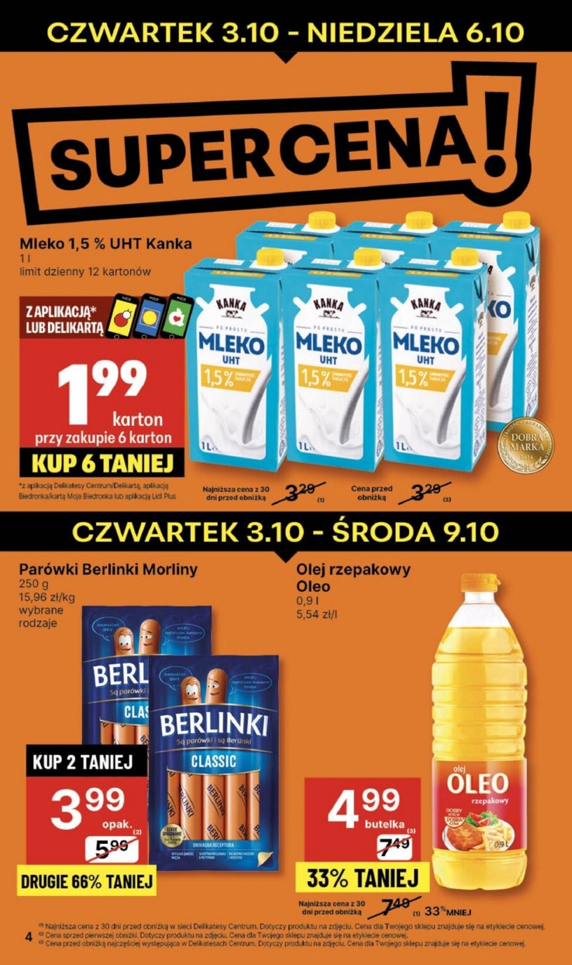 Gazetka: Super ceny w Delikatesach Centrum  - strona 4