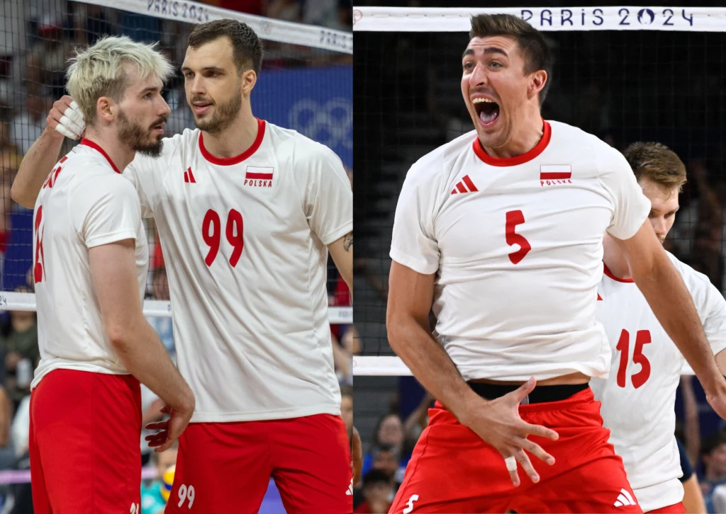 Tomasz Fornal i Norbert Huber (L) oraz Łukasz Kaczmarek (P) zagrali w wygranym meczu z Projektem Warszawa