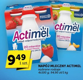 Actimel Napój jogurtowy o smaku owocu granatu 400 g (4 x 100 g) niska cena