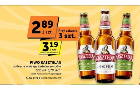Kasztelan Piwo jasne pełne 500 ml