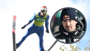 Paweł Wąsek miał okazję po raz pierwszy w karierze skakać w plastronie lidera. W ramce Adam Małysz