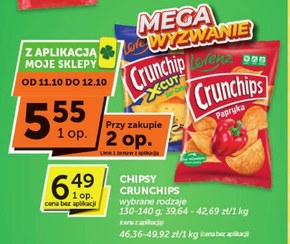 Crunchips Chipsy ziemniaczane o smaku papryka 140 g niska cena