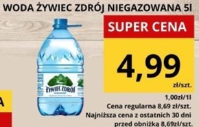 Żywiec Zdrój Niegazowany Woda źródlana 5 l niska cena