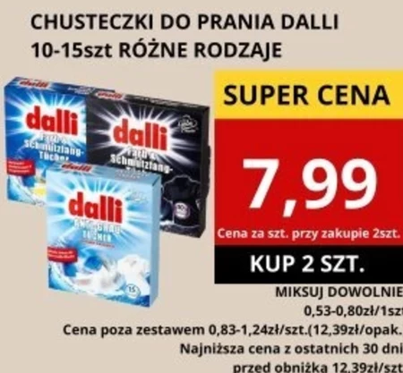 Chusteczki do prania Dalli