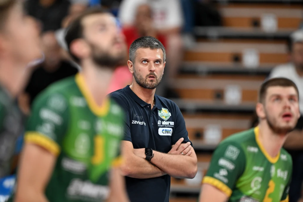 Michał Winiarski, trener Aluronu CMC Warty Zawiercie Michał Winiarski, trener Aluronu CMC Warty Zawiercie