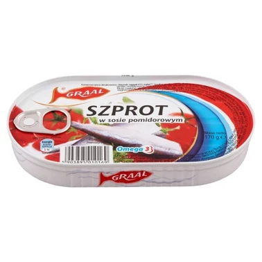 Graal Szprot w sosie pomidorowym 170 g - 0