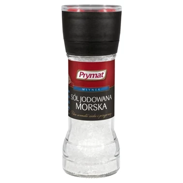 Prymat Młynek Sól morska jodowana 110 g - 0