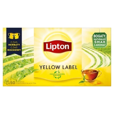 Lipton Yellow Label Herbata czarna 100 g (50 torebek) - 7