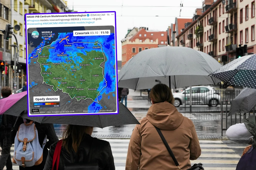 Czwartek będzie deszczowy i chłodny. Najwięcej opadów można się spodziewać na północy. Z tego powodu obowiązuje alert IMGW w części Pomorza
